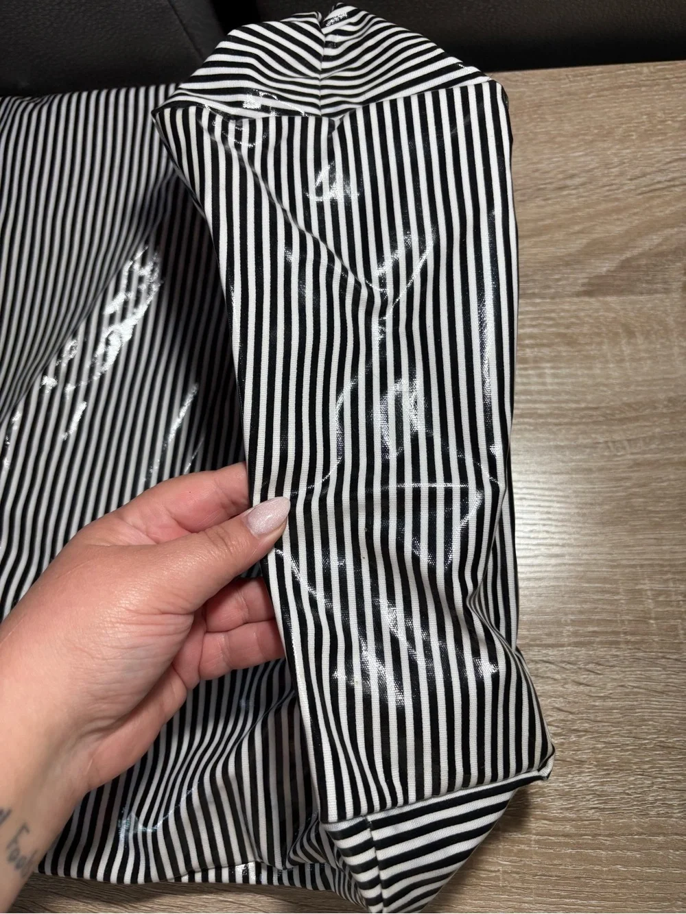 Victorias Secret vinyl striped